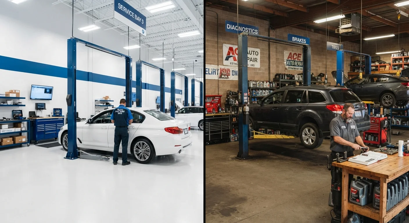 Dealership Service Center vs. Independent Mechanic: How to Think About the Tradeoffs