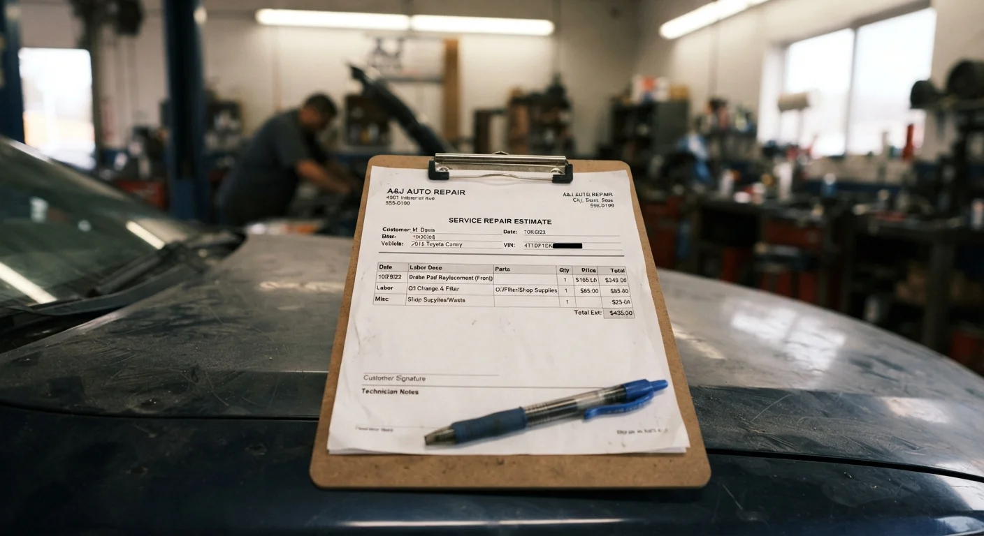 How to Read a Mechanic's Estimate Without Getting Lost