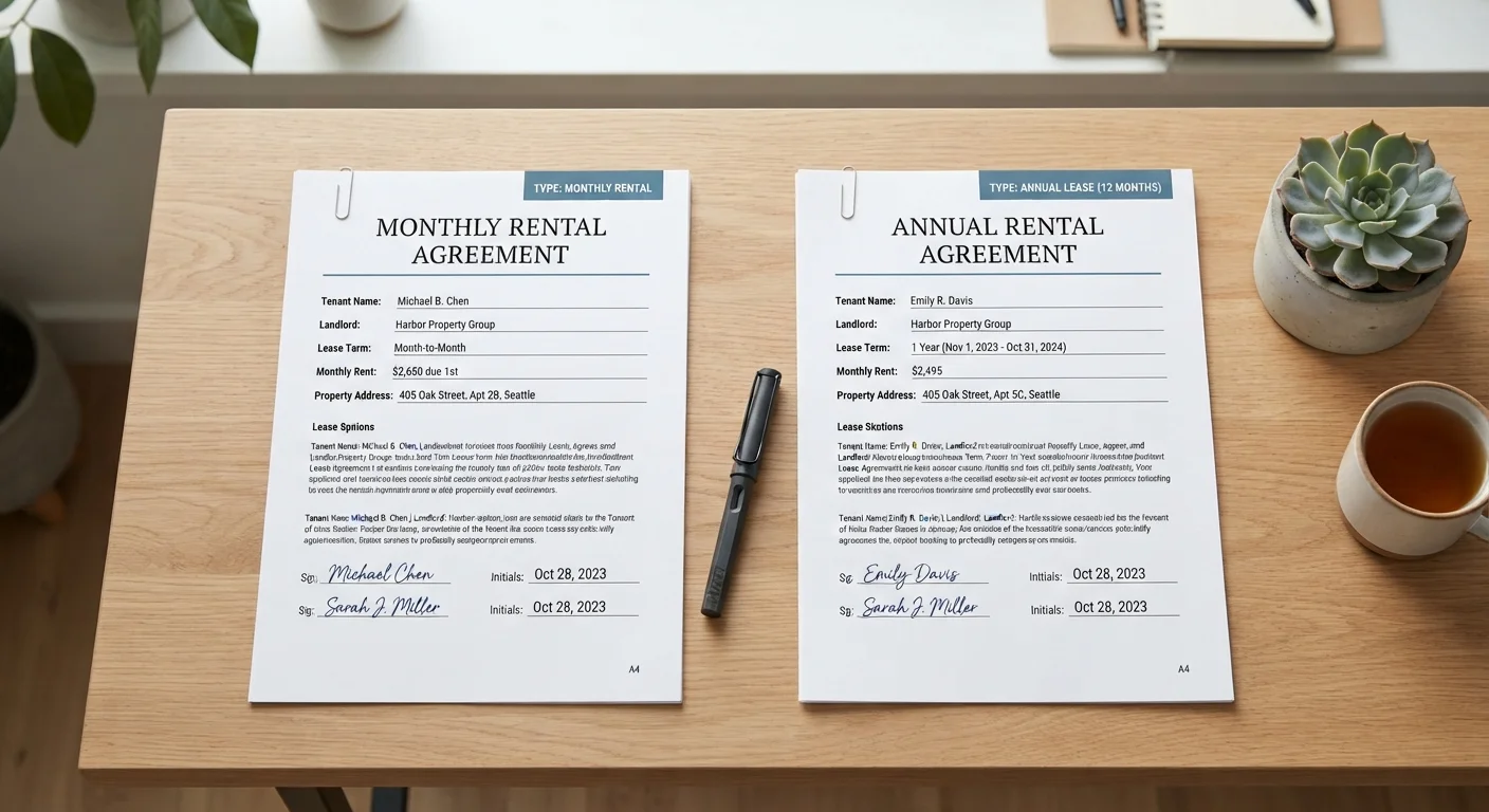 Month-to-Month Lease vs. Fixed-Term Lease