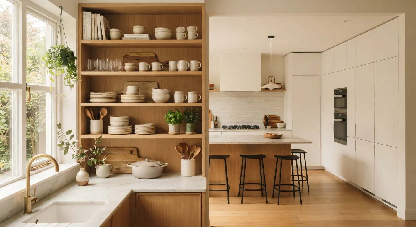 Open Shelving vs. Closed Cabinets: What Works Better for Home Organization